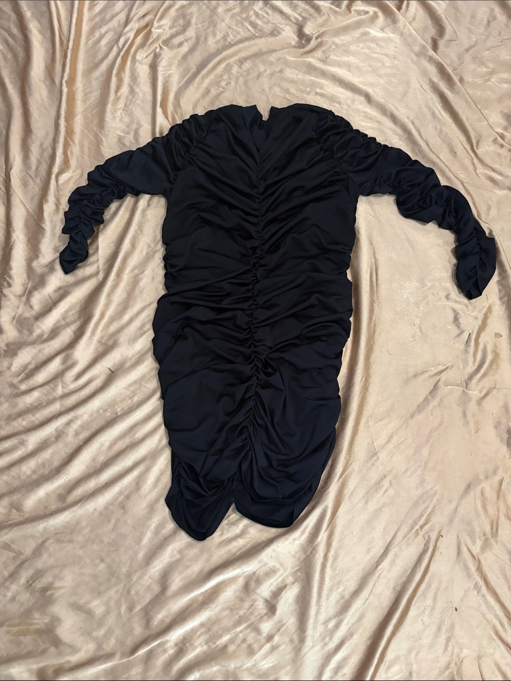 Women’s Black Ruched Dress